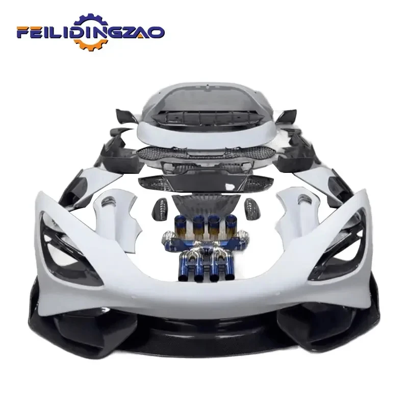 High Performance! Carbon Fiber Body Kit  Mc laren 720S Upgrade to 765LT Front Bumper Rear Bumper Side Skirt Rear Wing Fenders