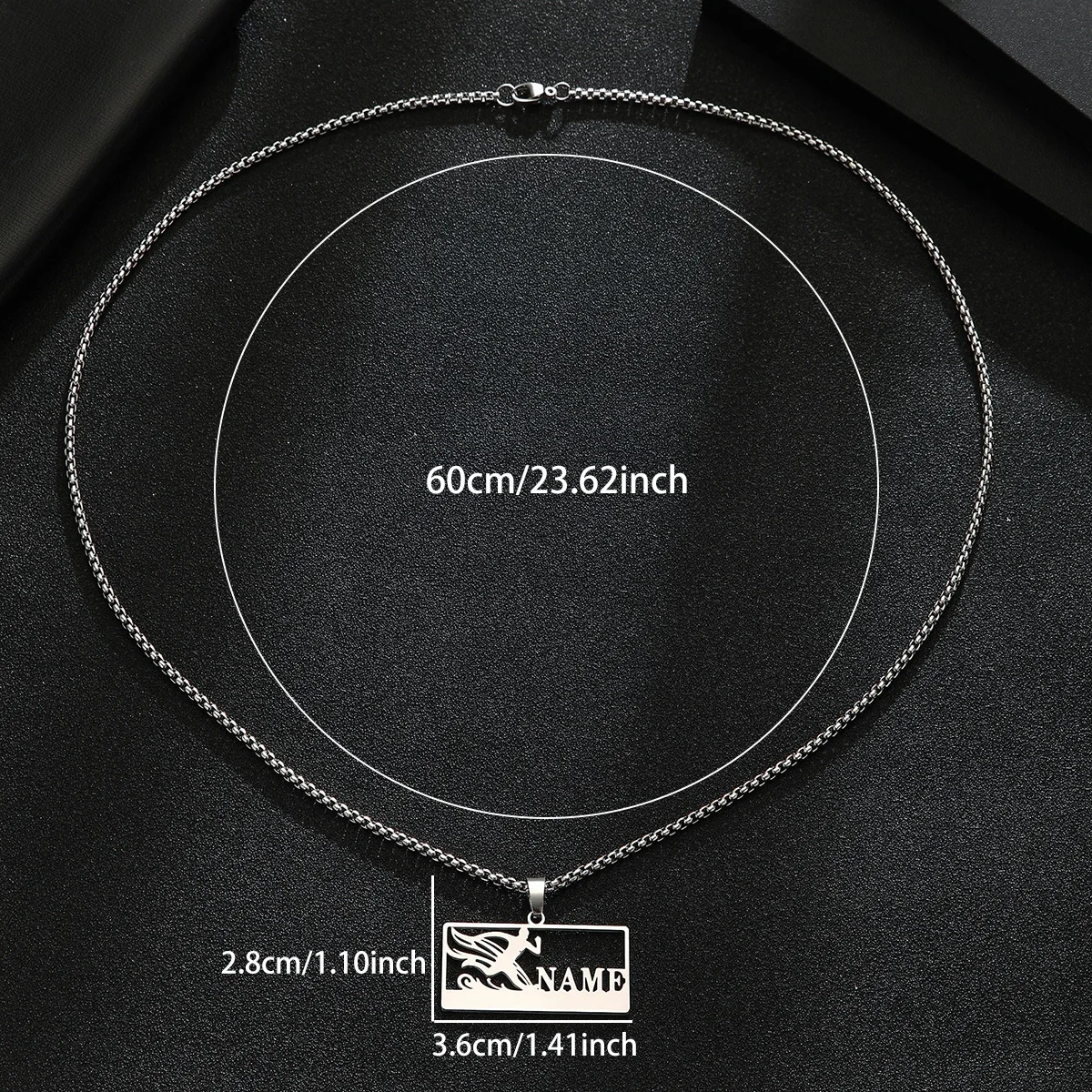 Customized Name Running Necklace For Women Stainless Steel Jewelry Personalised Nameplate Pendant Necklace Christmas Gift