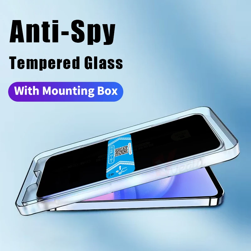 Full Cover Anti Spy Privacy Tempered Glass for Samsung A15 A25 A35 A34 A24 A23 A14 A13 A12 A05 A04e A03 A02S Screen Protector