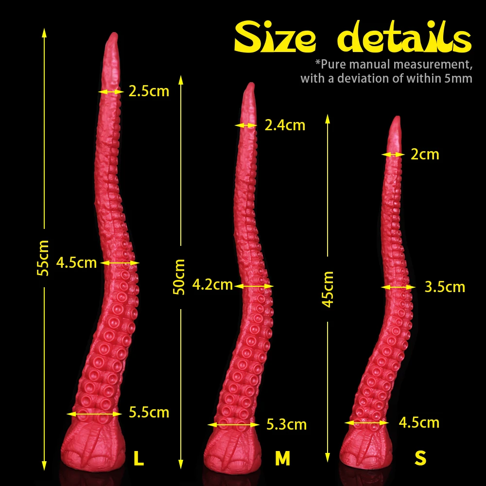 Octopus Tentacle Long Butt Plug Strong suction cup Huge Dildo Masturbator For Men Women Vaginal Anus Stimulate Prostate Massage