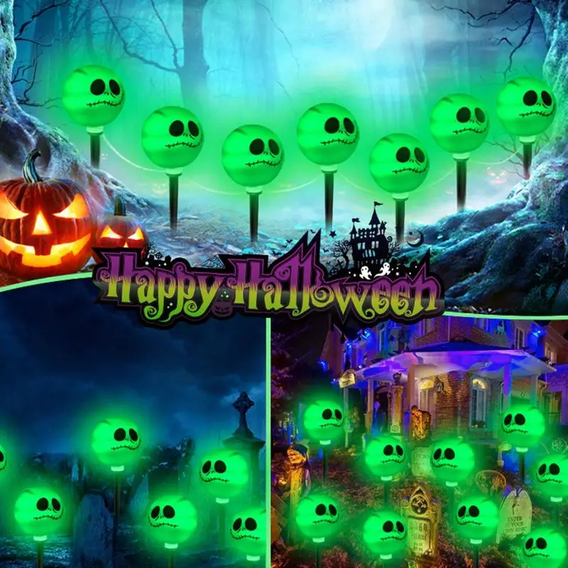 Halloween Loopbrug Verlichting Waterdichte Ghost Pad Verlichting Halloween Solar Staak Verlichting Buiten Halloween Decoraties Halloween