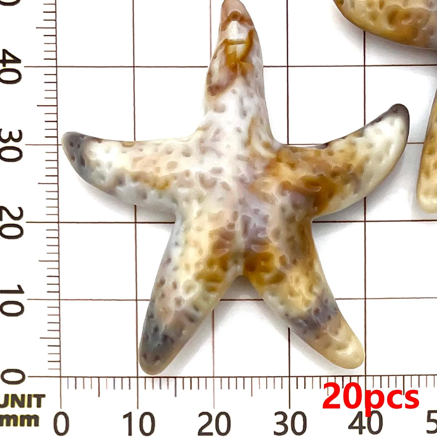 20/24pcs Acrylic Shell & Starfish Charms for DIY