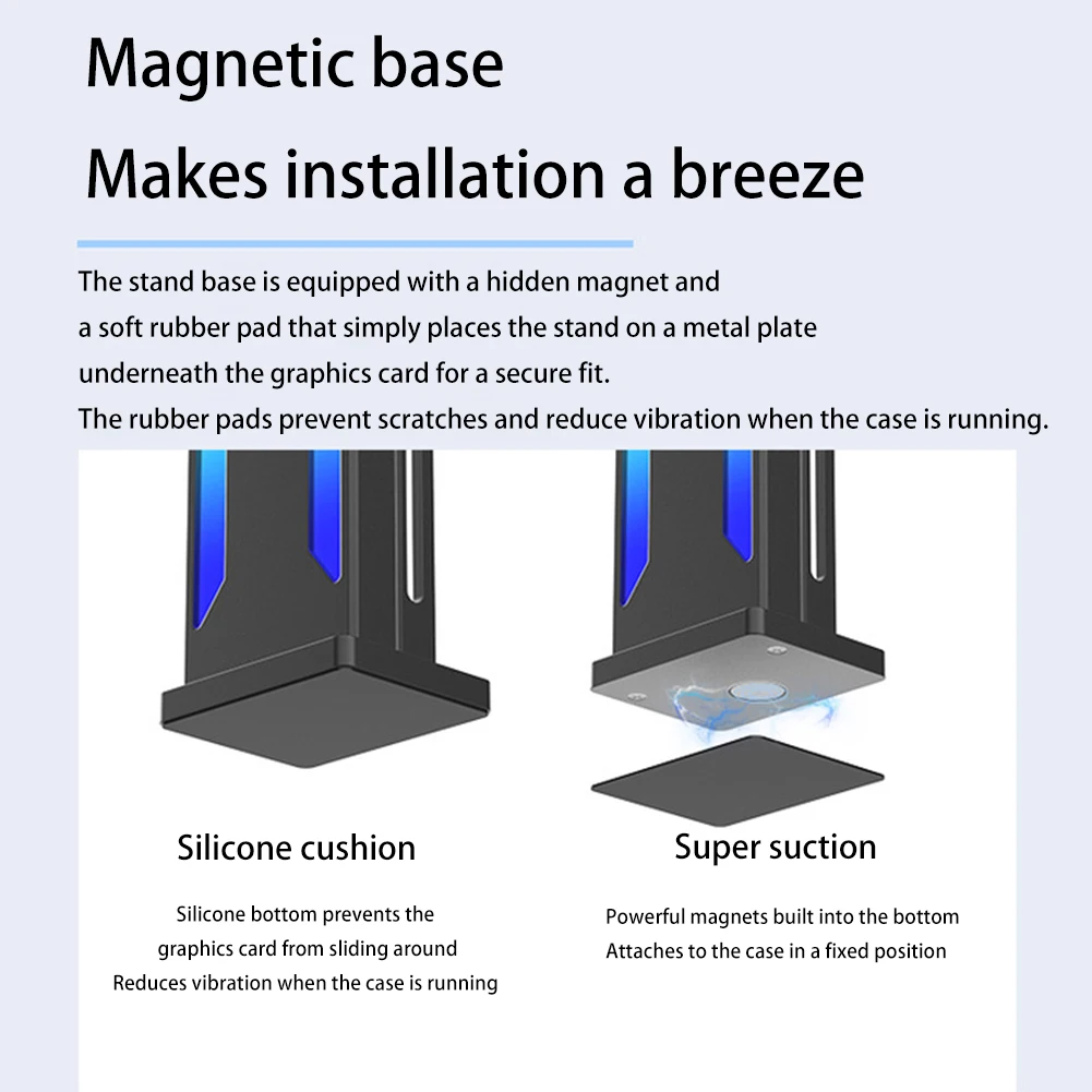 5V 3PIN RGB GPU Graphics Video Support Stand For Computer Case Aluminum Alloy Video Card Holder Desktop Computer Accessories