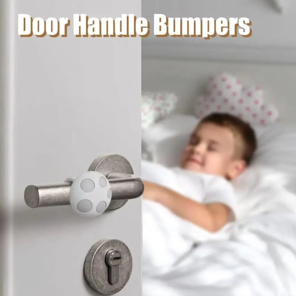 

4pcs Wall Protector Silicone Anti-collision Door Anti-static Anti-knock Doorknob Bead Anti-collision Silicone