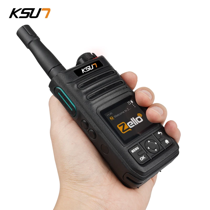 Zello Walkie Talkie 4G Wifi Wireless Radio Station SIM Real PTT Android Mobile Phone Radio Long Range Professional KSUN ZL30