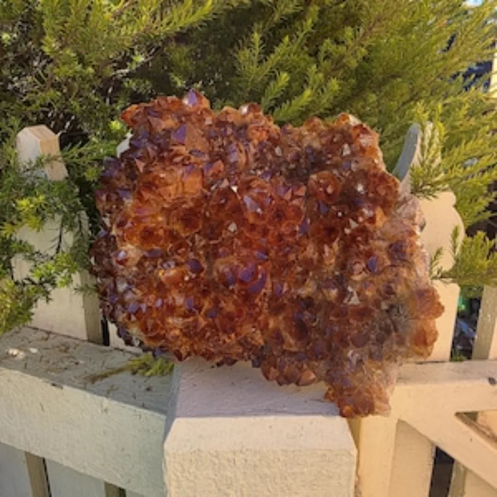 Brazilian Citrine Cluster – Natural Raw Geode, Abundance Crystal Décor. Perfect for jewelry making and home décor projects