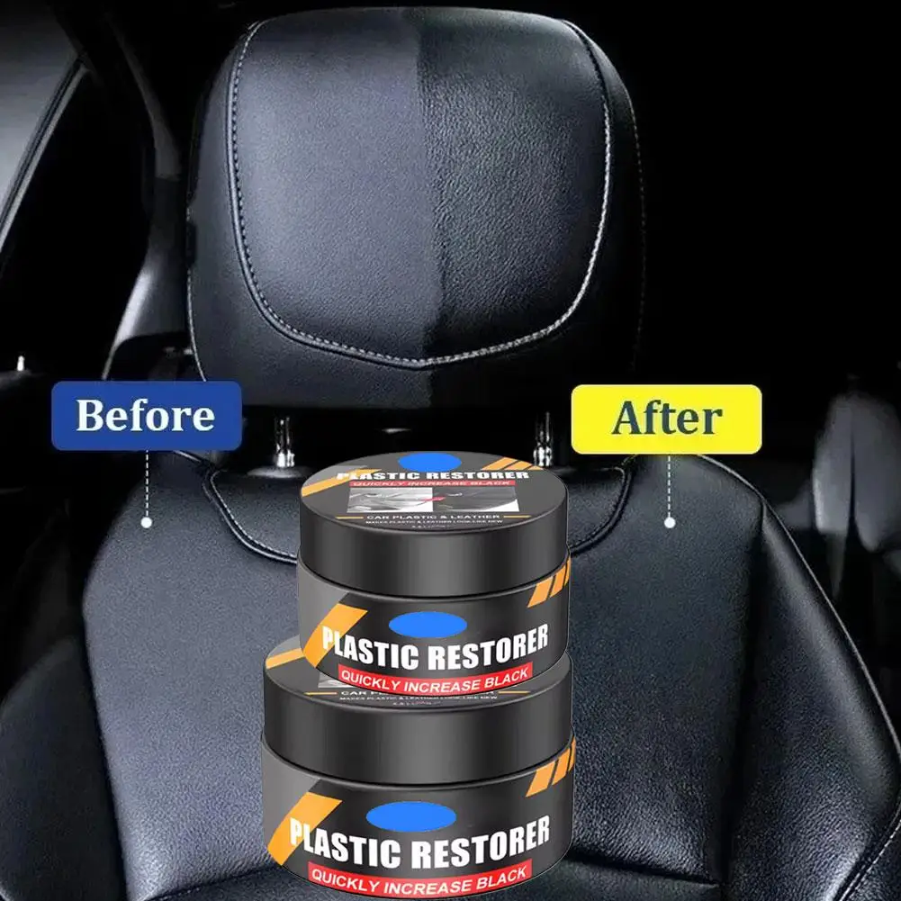 Car Plastic Restorer Back To Black Gloss Plastic Renovator Polish Longlasting Coating Cleaning Restore Leather Products Aut R4V2