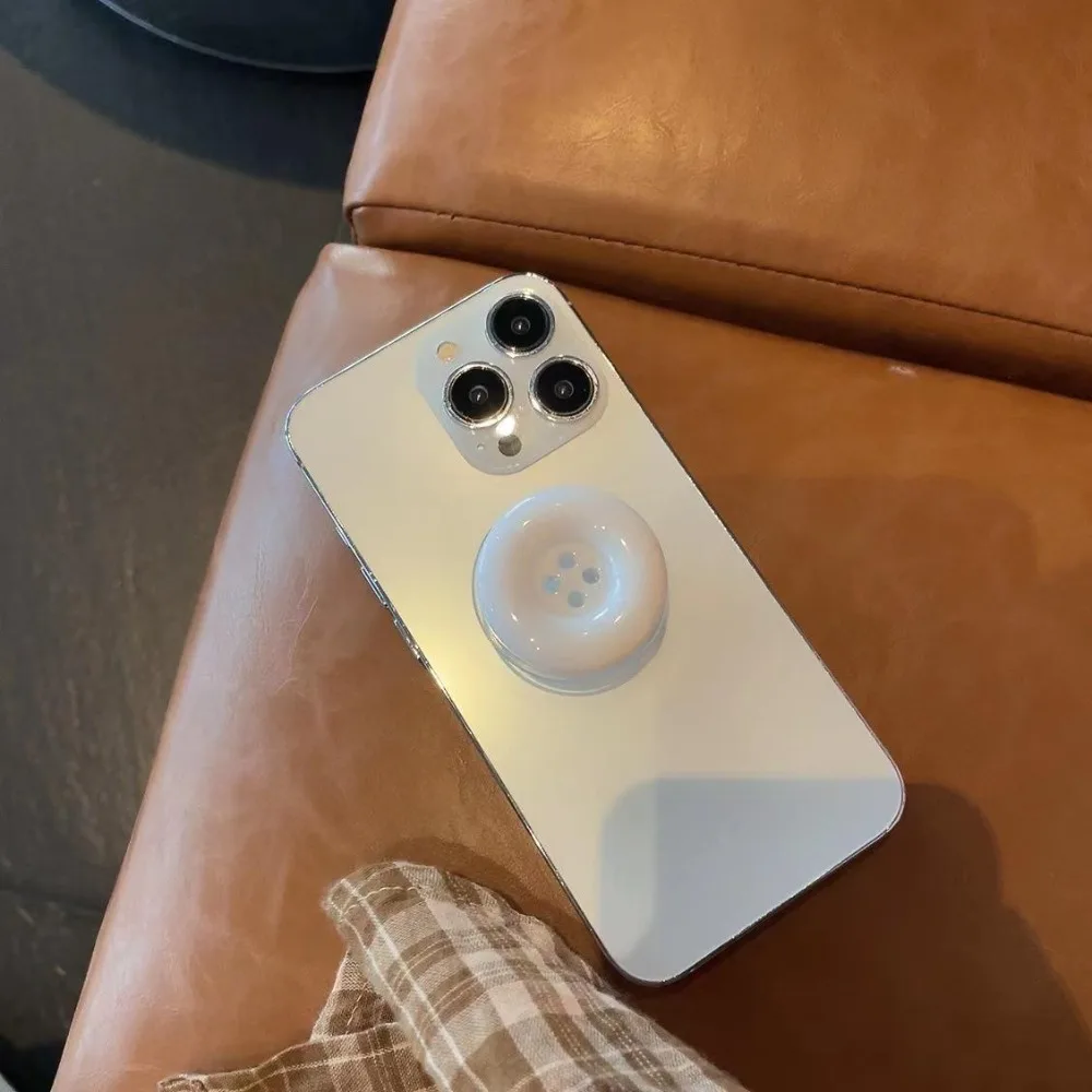 Fashion 3D Simulated Button Phone Stand Phone Grip Adhesive Adhesive Retractable Phone Stand Cute Candy Buttons Phone Grip