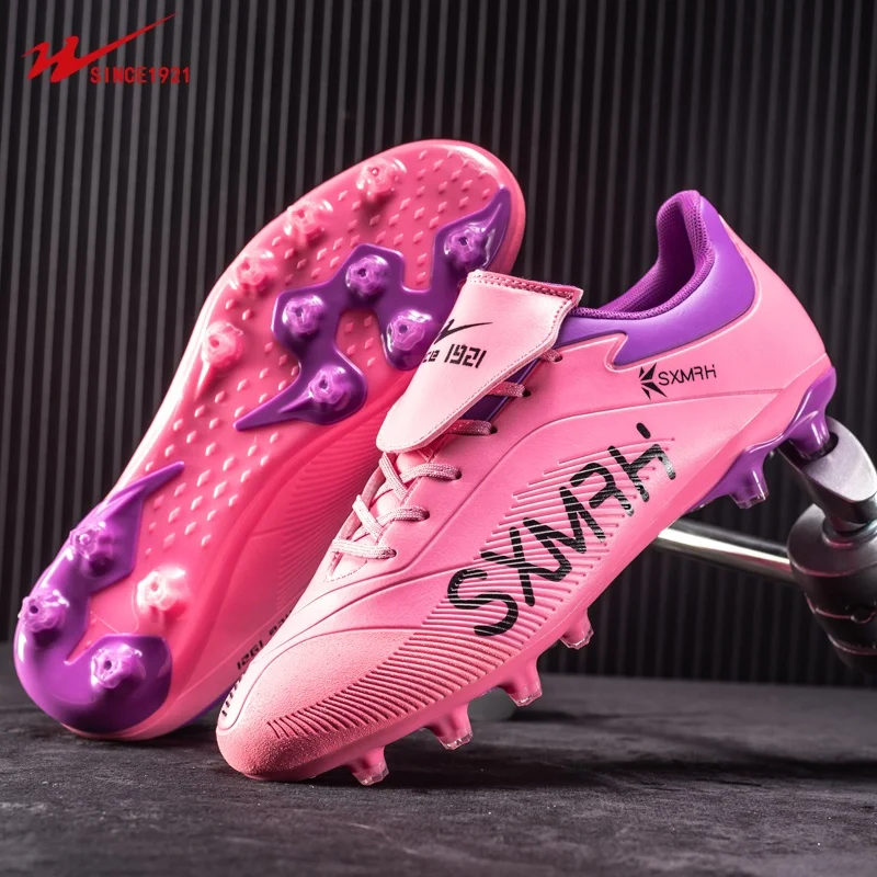 

Футбольные кроссовки Double Star Youth, унисекс, ретро-стиль, FG, с противоскользящей подошвой, специальные футбольные кроссовки.