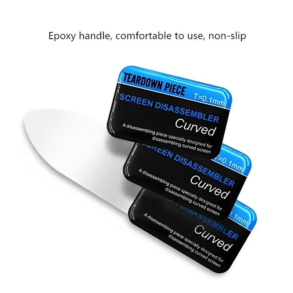 1-5 Piezas Espátula de Acero Inoxidable Hoja Fina Suave para Abrir Pantalla Batería de Celular Tablet Herramientas para Samsung iPhone iPad 3