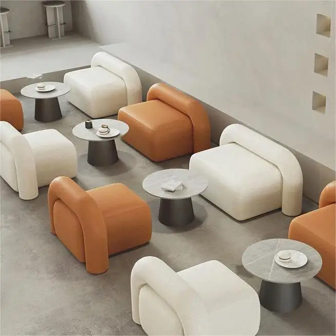 Modern Chesterfield Leather Couch Sofa Set for Home Office Salon Hotel Living Room Waiting Room Office Furniture