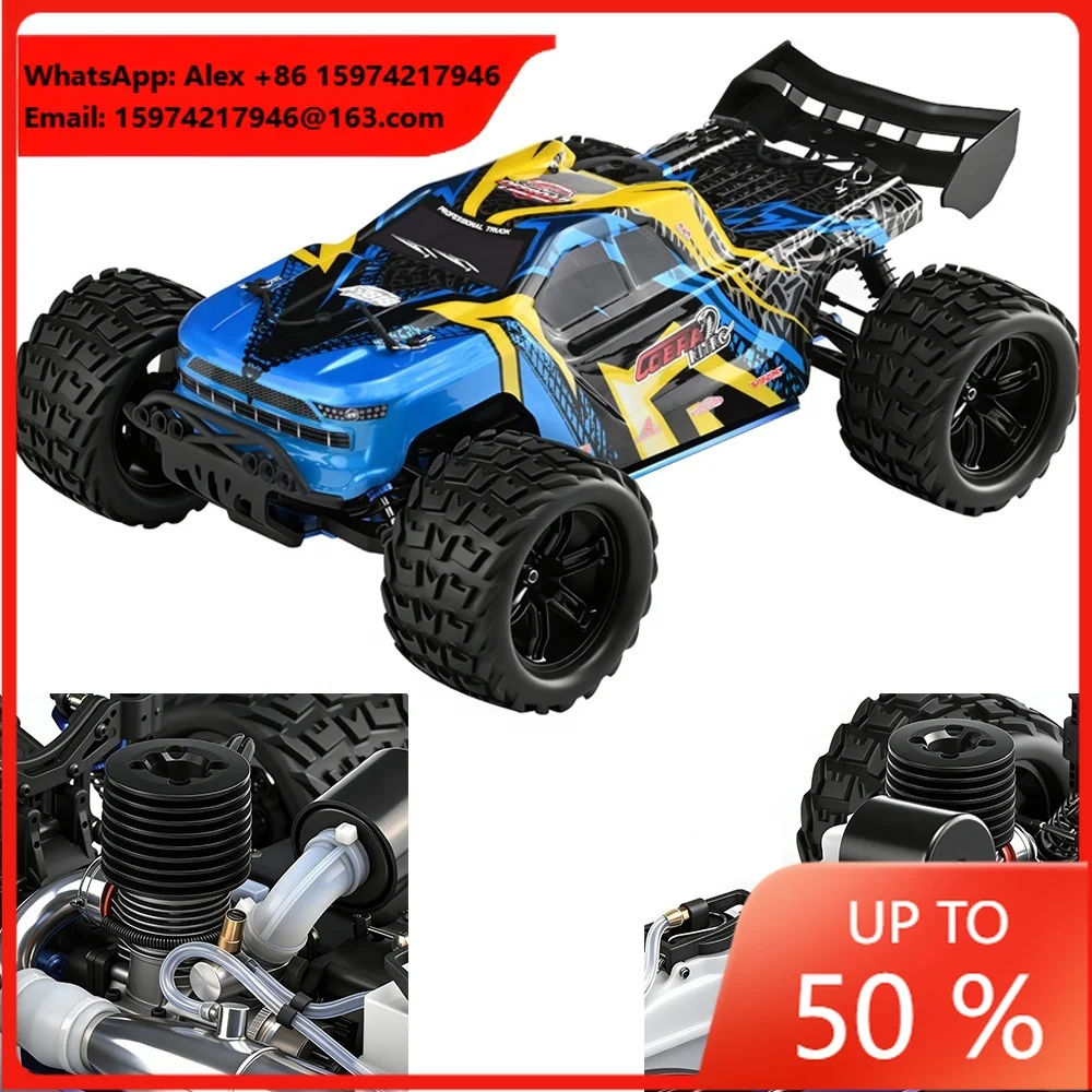 AiJH 1:8 VRX Racing RH821 4WD Gas Powered Off-road RC Truggy 2.4G Brushless High Speed RTR Rc Racing Car