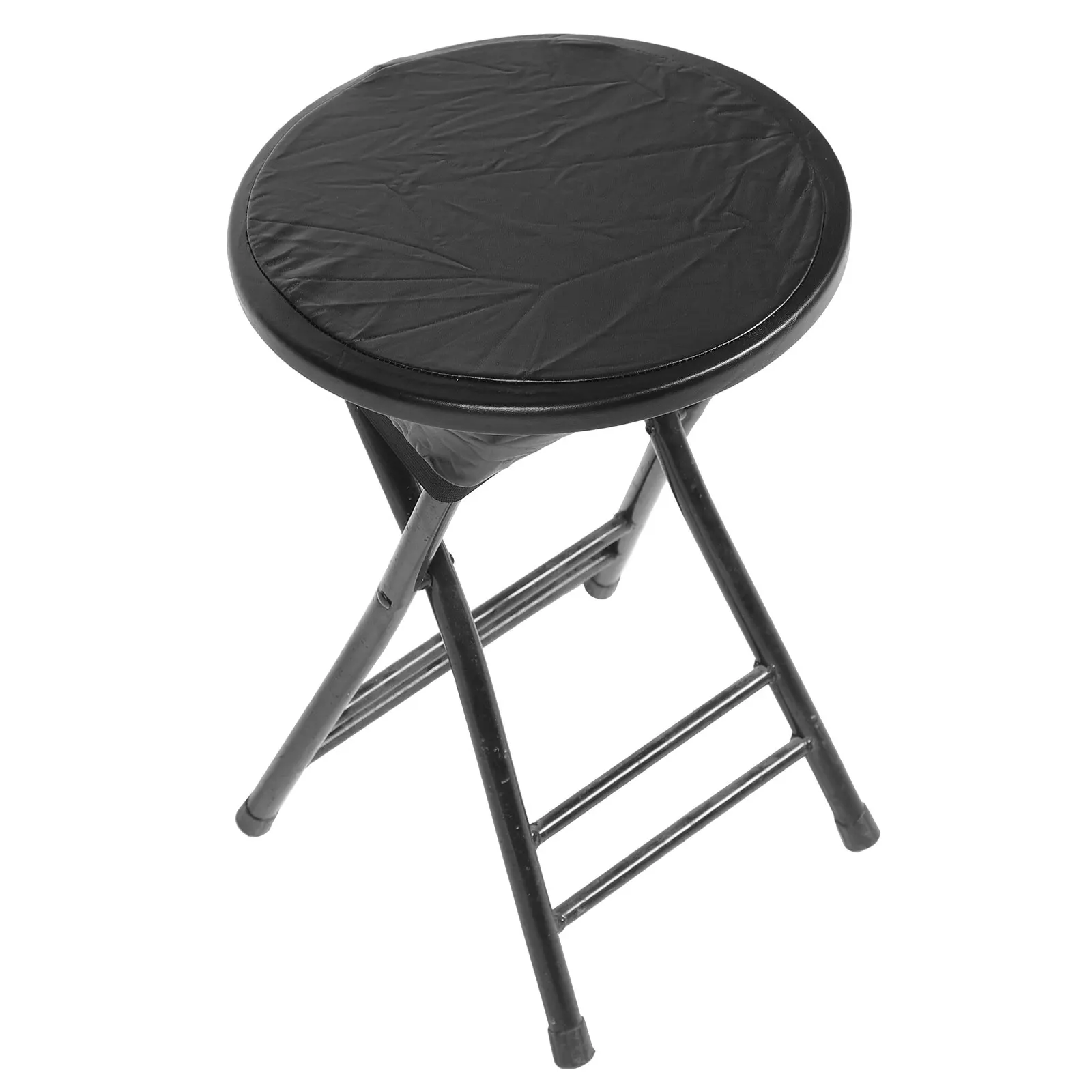 Stretchable Round Stool Cover PU Waterproof Protective Seat Cover for Office Wedding Banquet Bar Chair Dust Rain Proof