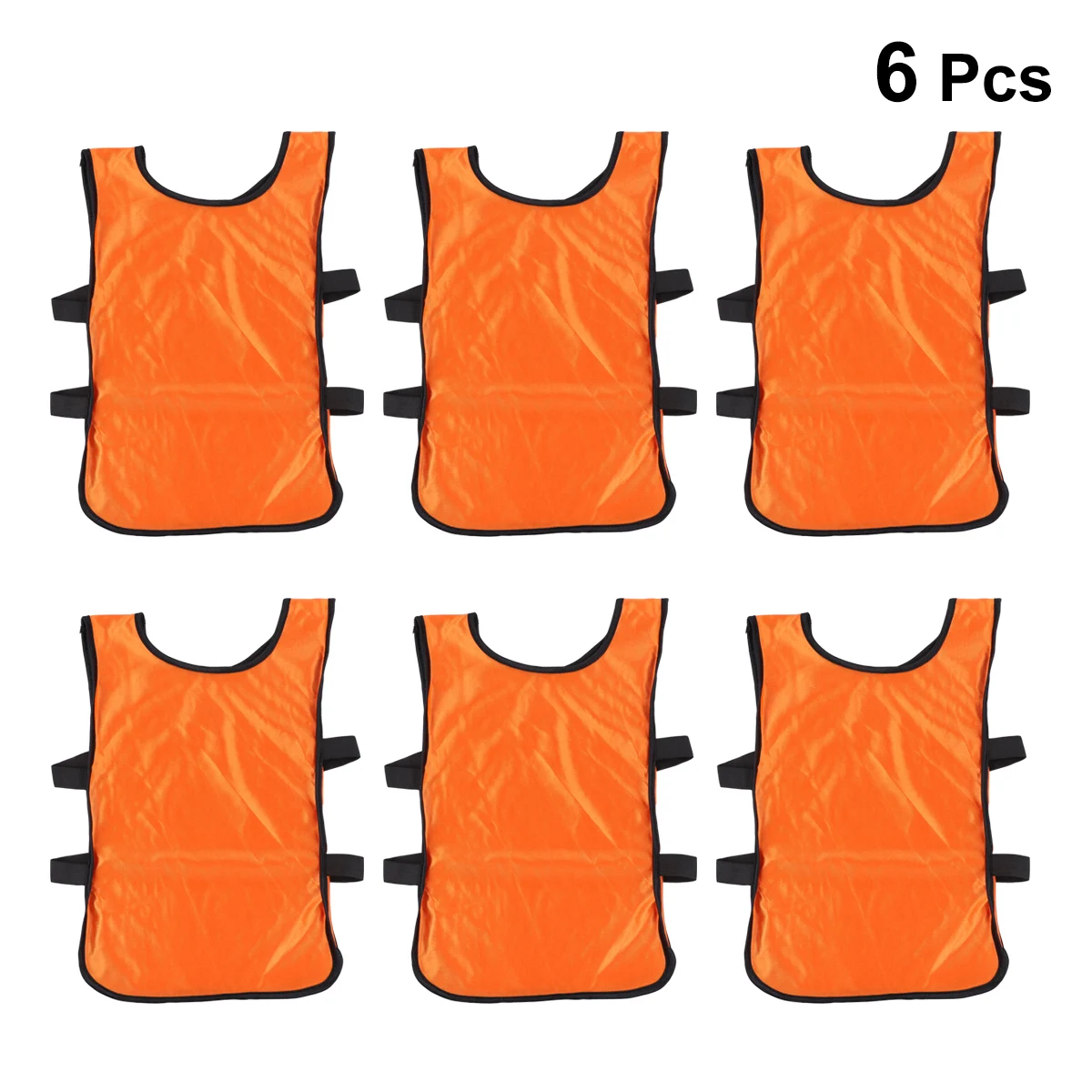 

6 Pcs Football Soccer Team Sports Training Vest Bright Colors Vest Easy On Off Waistcoat