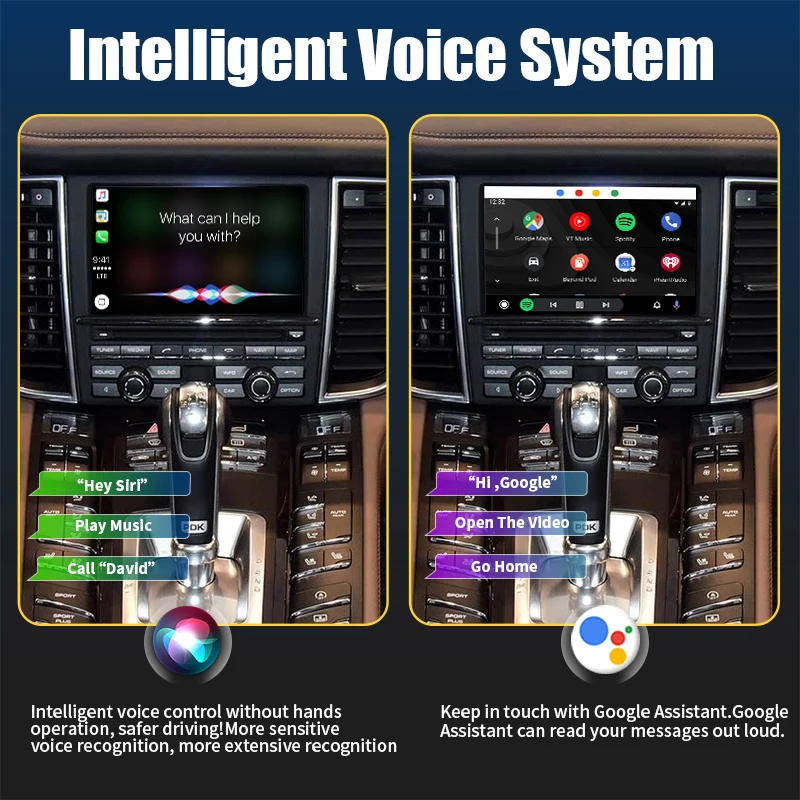 Wireless Carplay For Porsche/Panamera/Cayenne/Macan/Cayman/Boxster 911 PCM/CDR Android Auto AI Box Version Multimedia  Module