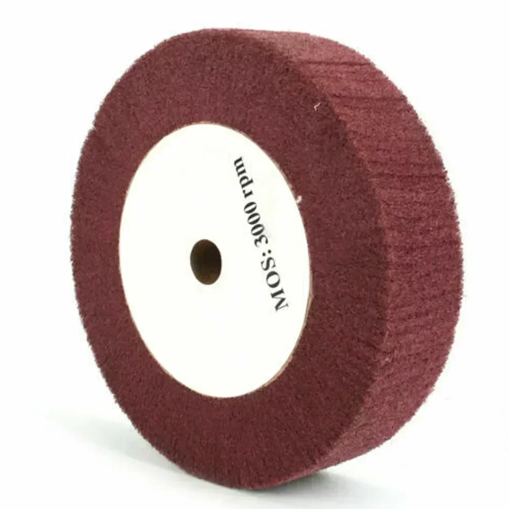 Abrasive Nylon Grinding Wheel 320# Scouring Pad Non-Woven Flap  Wheels Polishing Disc Buffing Without Sand 125*50