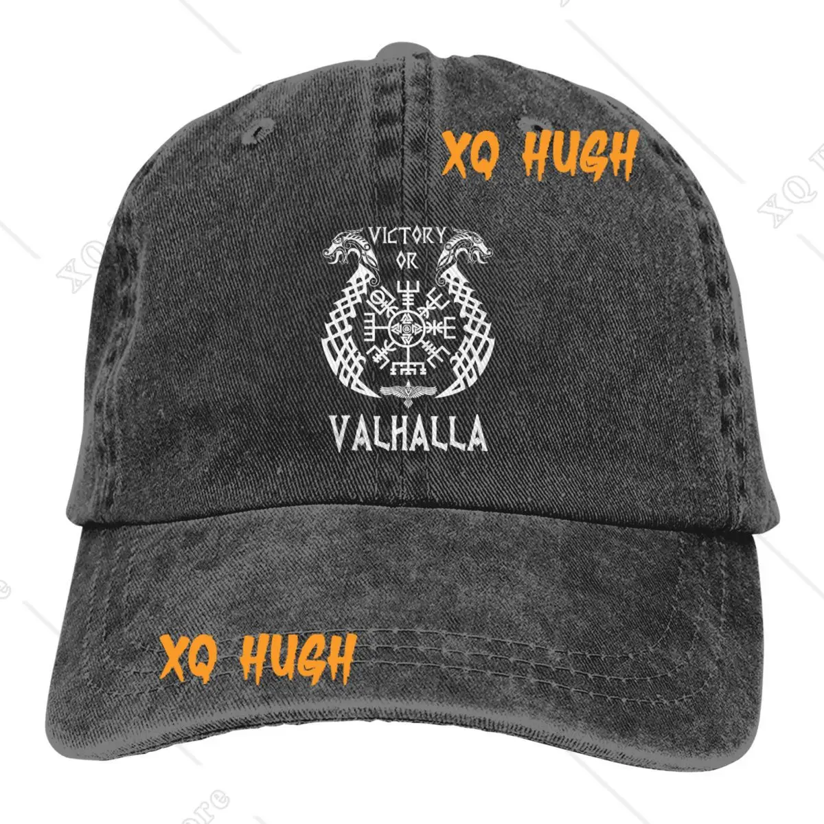 Victory Or Valhalla Baseball Cap Vintage Baseball Hats Men Outdoor Adjustable Dad Hats Cap