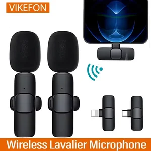 Microfono Wiralier Wiralle Portable Recibe de juegos de video de video de audio de Audio para iPhone Android en vivo 10 mejores micrófonos de deidad de ventas - №2