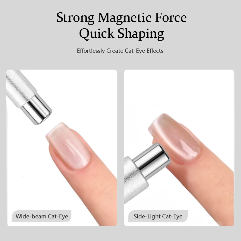 1 Stück Nagelkunst 3D Katzenaugen-Effekt Magnetstift Doppelkopf Stark Magnetisch für UV-Gel-Lack Maniküre DIY Heimsalon Schönheitswerkzeuge – Detail 6