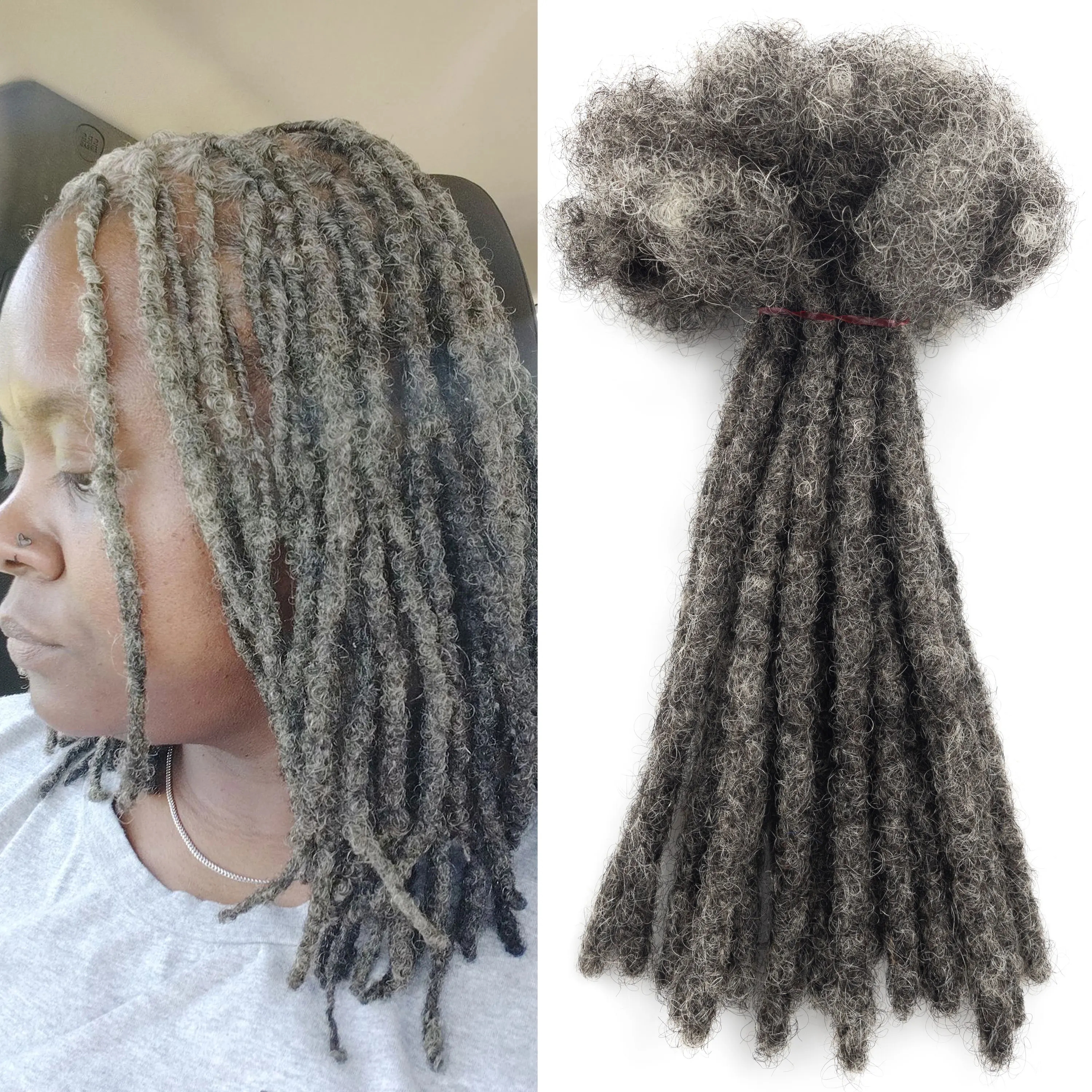 20 فروع/حزمة انخفاض الشحن المجدل ملحقات 100% لينة الطبيعية الأفرو غريب Locs تمديد الشعر البشري الكروشيه Dreadlock