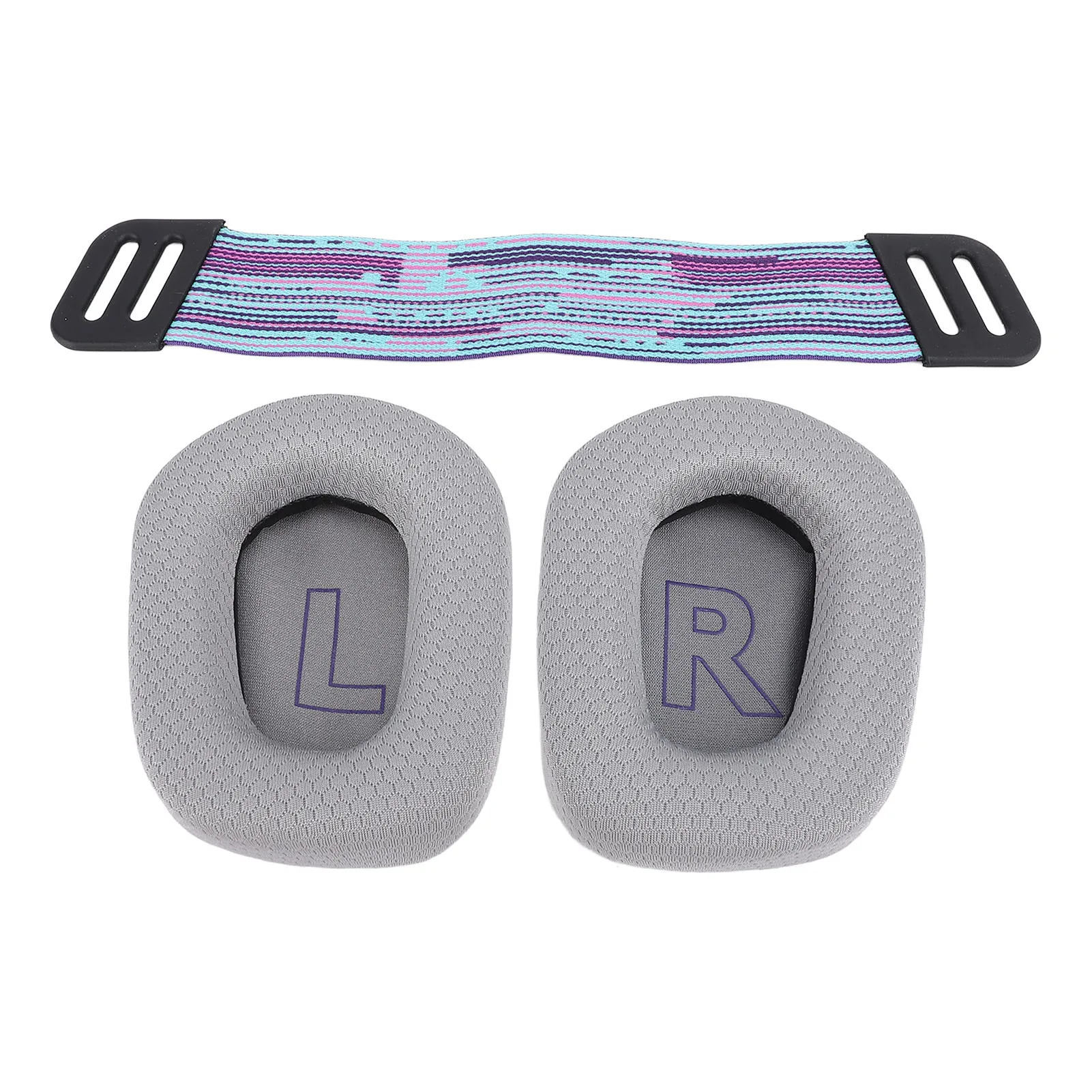 Ademende mesh-oorkussens, geluidsisolerende headset-oorkussens, versterkte stiksels met hoofdbandriemen voor de G733 draadloze headset.