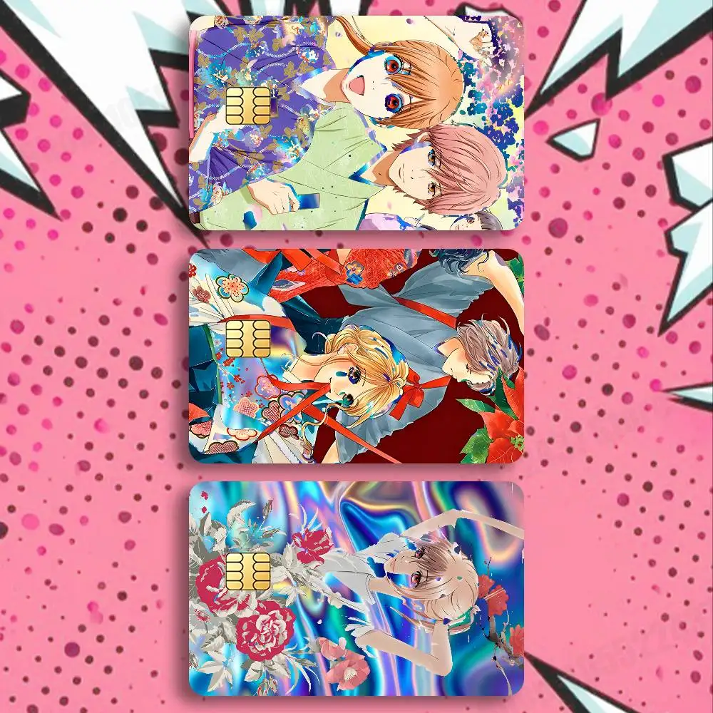 

TV C-Chihayafuru Compete Holographic Laser Shinny Film Skin Cover Sticker for Debit Credit Card Bank Card