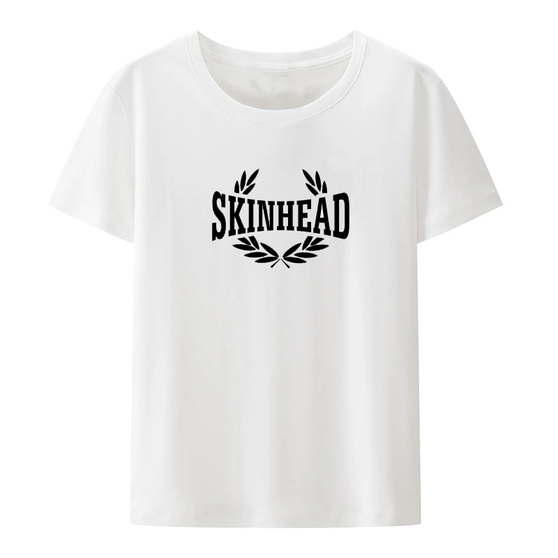 Skinhead 69 Laurel Leaf Short Sleeve Breathable Summer Creative Roupas Masculinas Men\'s Clothing Printed T-shirt Top Casual Tops