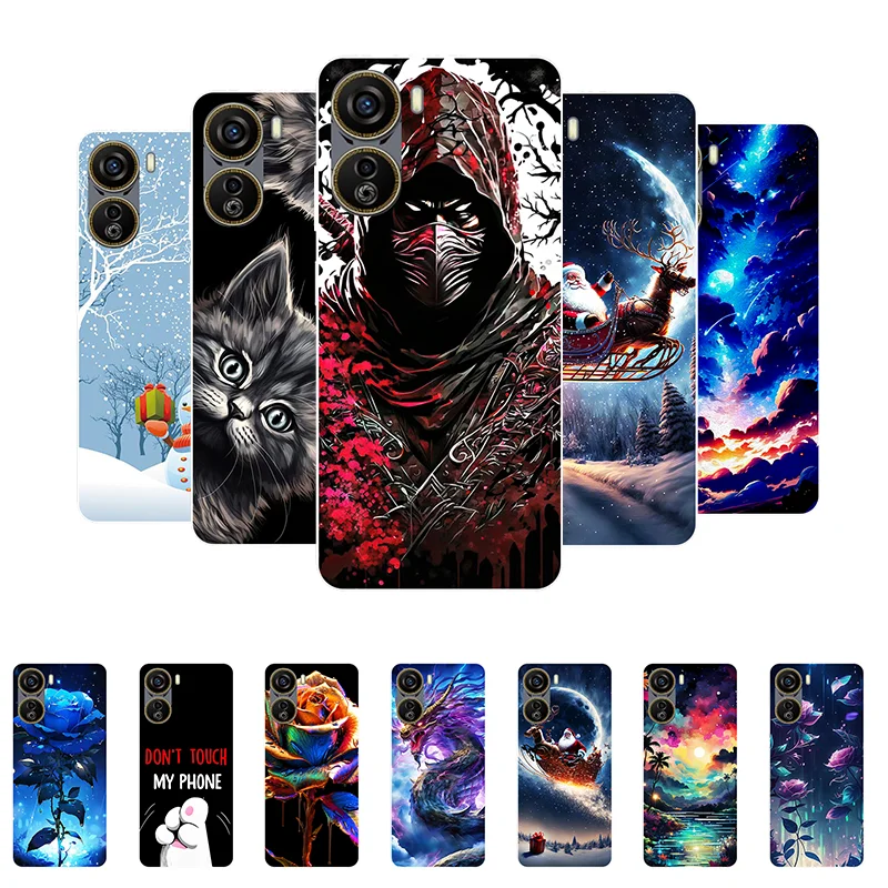 Silicone Case Cover For Nubia Neo 5G 2023 Bumper Marble Cat Soft Phone Case for ZTE Nubia Neo 5G Back Cover