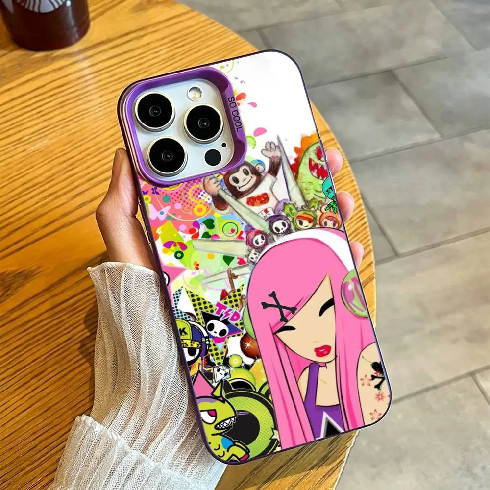 Japan Fashion Cartoon Tokidokis  Phone Case For iPhone 17,16,15,14,13,12,11 Plus,Pro Max,XS,Purple Silver Phone case Funda Cover view 5
