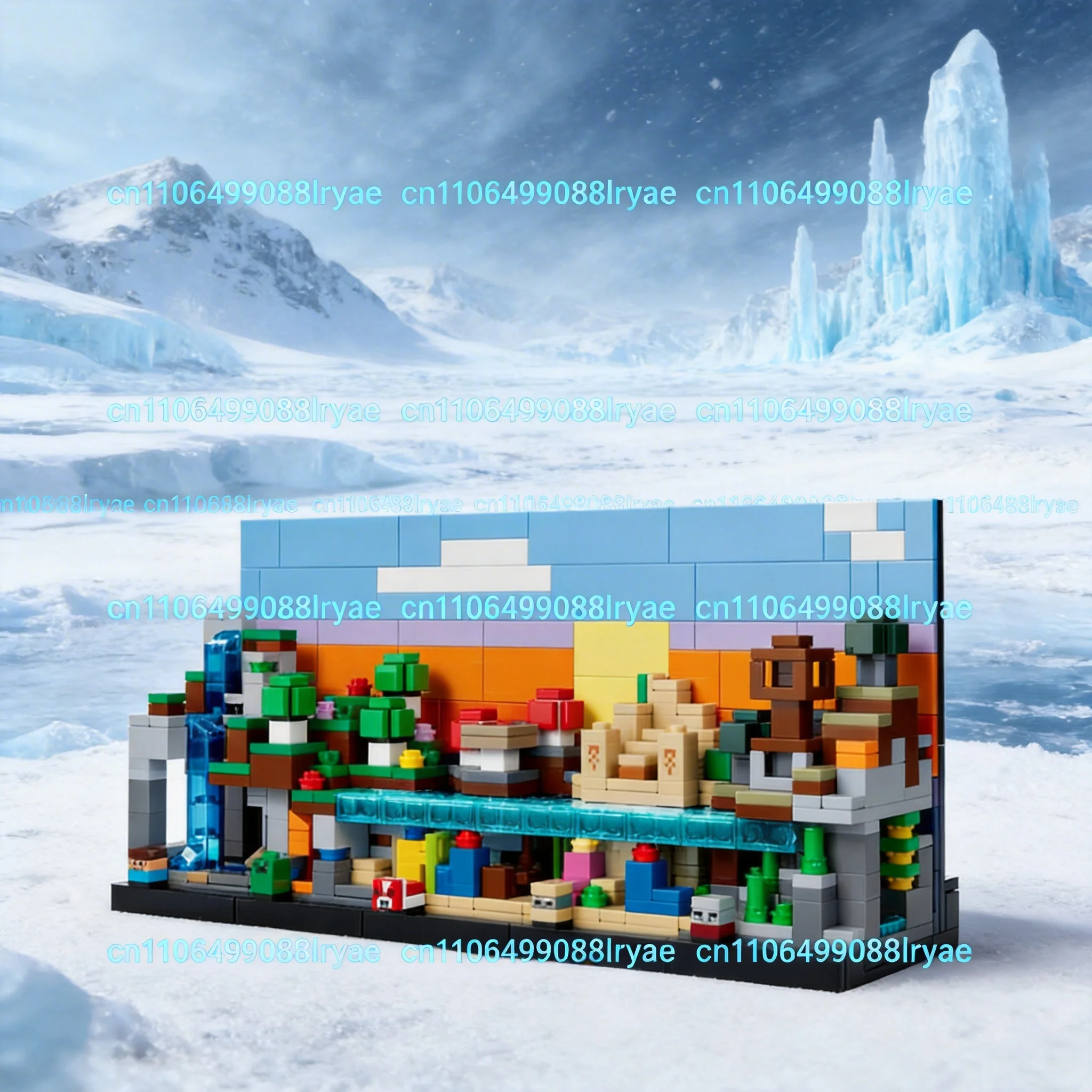 

MOC Architecture My Mini World Series compatible with Mini Biomes Christmas Birthday Toy Gift Preferred