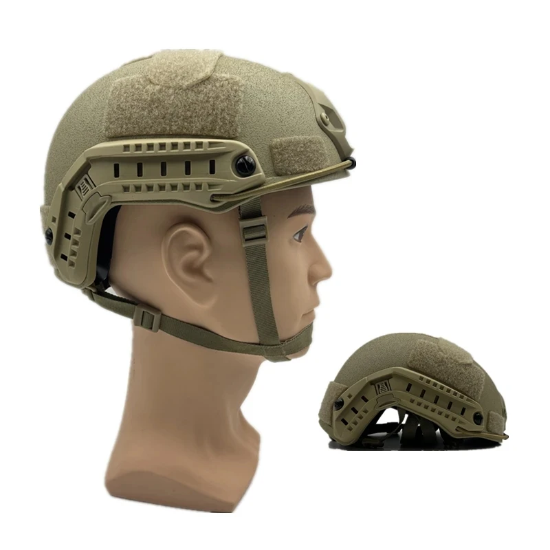 Fast PE NIJ IIIA High Shear Ballistic Helmet, XP Shear Tactical Helmet, Dial with Green Bulletproof Helmet