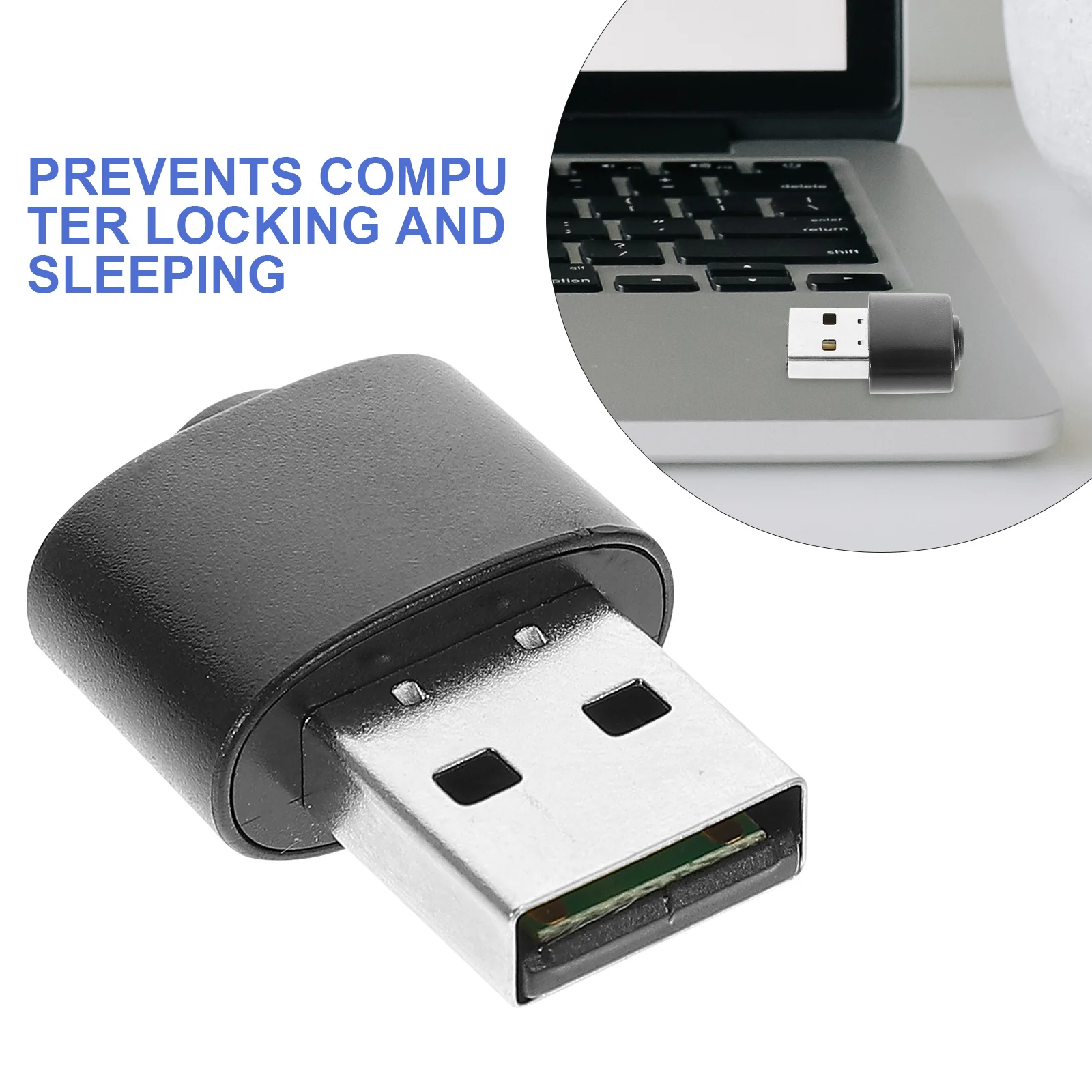 

Mini Mouse Mover Undetectable Usb Mouse For Computer Awake No Lock Sleep Plug Play Compatible Multiple