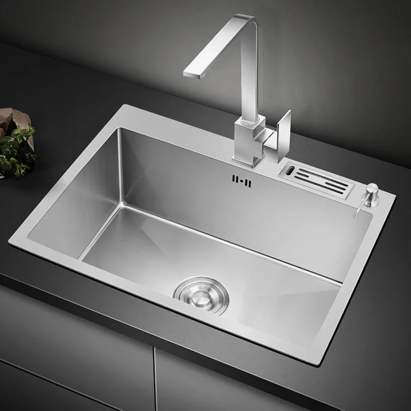 Kitchen Sinks Stainless Steel Wash Basin Household Nano Handmade Sink Under Counter wash Basin Kitchen Accessories