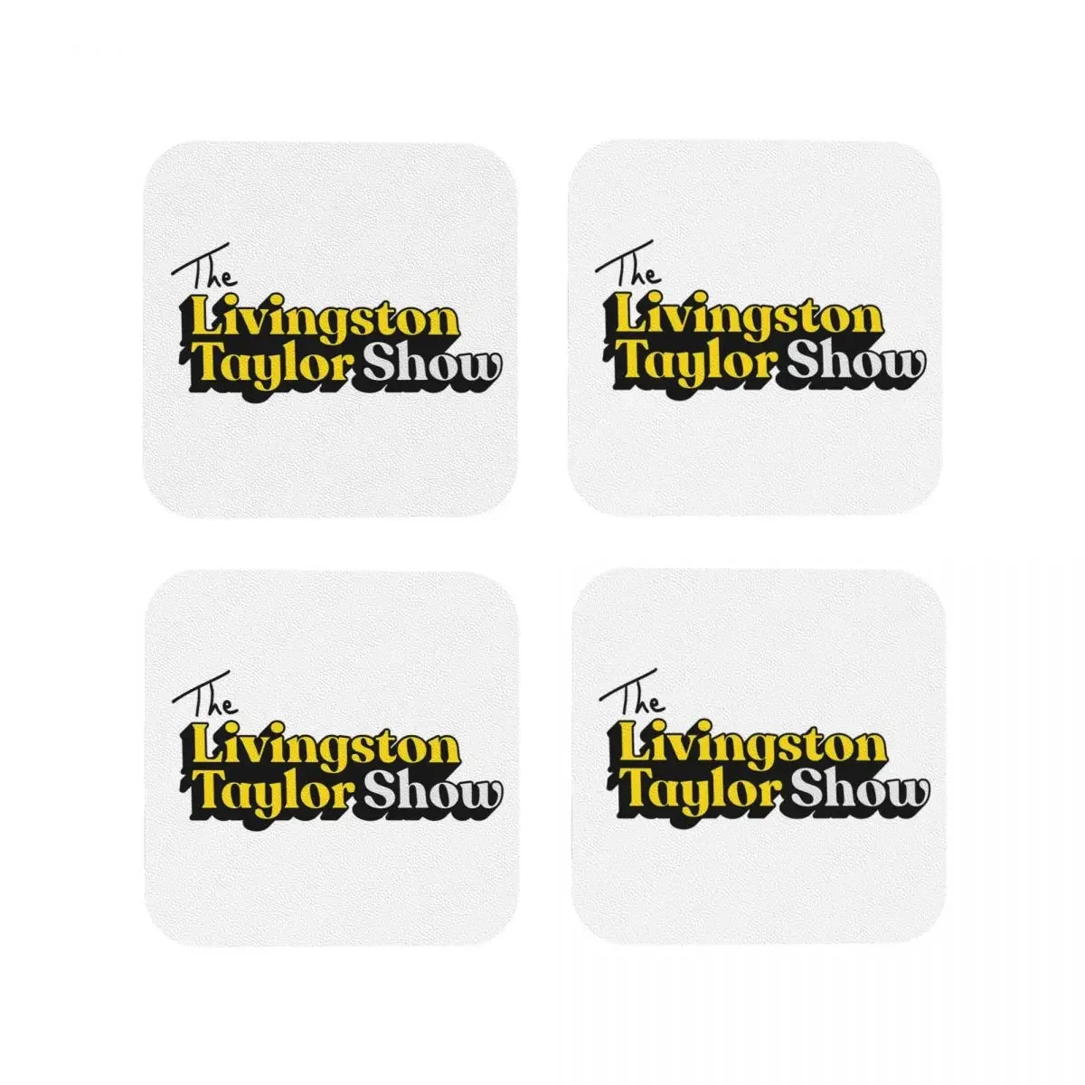 The Livingston Taylor Show Coasters Kitchen Placemats Non-slip Insulation Cup Coffee Mats For Decor Home Tableware Pads Set of 4