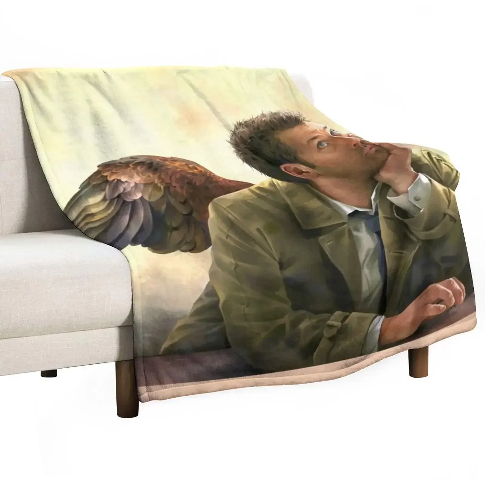 

Castiel Renaissance style Throw Blanket Soft Big Sofa Throw Blankets