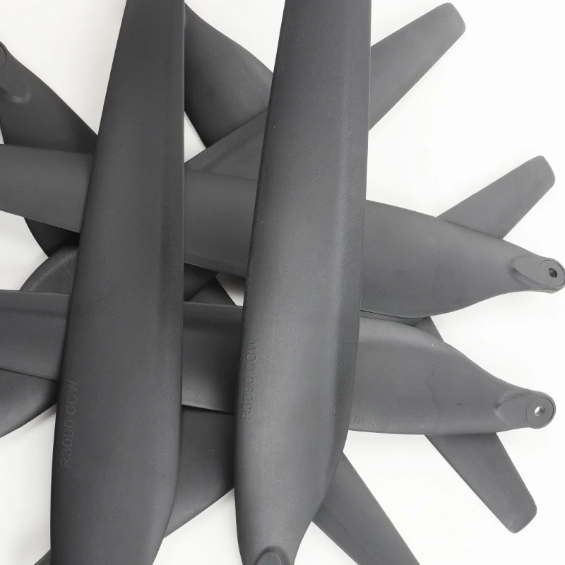 4 قطعة/المجموعة CW & CCW 3090 شفرات طائرة بدون طيار قابلة للطي مراوح ألياف الكربون لنظام الطاقة Hobbywing X8