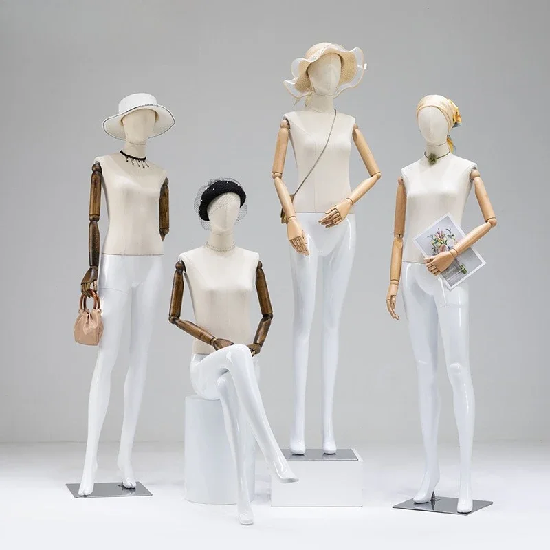 Clothing store women's clothing model display stand window wedding dress dummy model full body props doll underwear platform