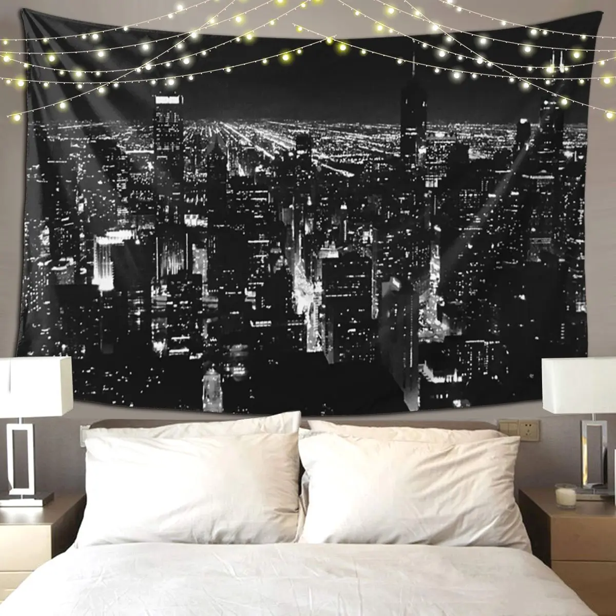 

Чикаго гобелен художественный настенный эстетический гобелен для украшения дома для гостиной, спальни, общежития