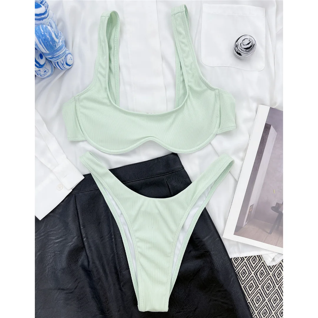 Sexy V-Bar-Bikini mit Bügel, Damen-Badeanzug, zweiteiliges Bikini-Set, brasilianischer Badeanzug, Badebekleidung für Damen, V2870 – Detail 32