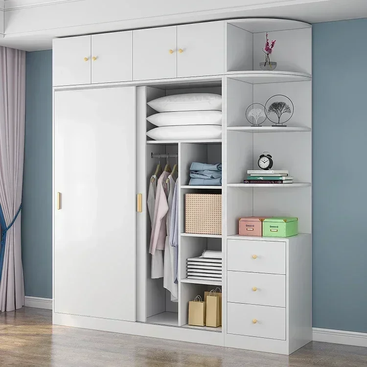 

#modern sliding door walkin closet shelf wooden wardrobes for bedroom