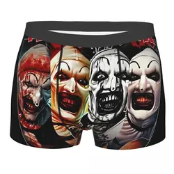 Terrifier Clown Faces Men's Underwear Boxer Shorts Panties Funny Soft Underpants for Homme Plus Size
