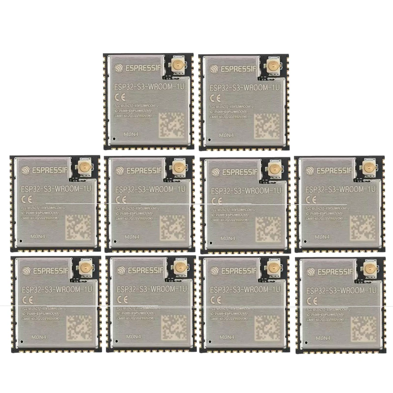 High-Quality Upgrade 2-10PCS ESP32-S3-WROOM-1U-N4 Wi-Fi + Bluetooth, 4MB 32-bit Dual-Core MCU Module