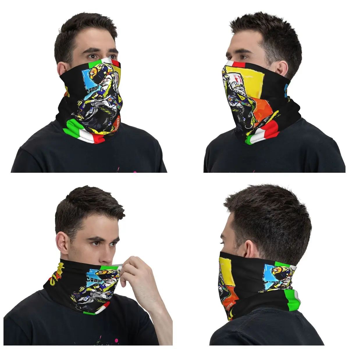 46 Motorcycle Racing Balaclava Rossied Outdoor Sports Face Cover Mask Women Fashion Punk Sun Protection Bicycle Mask