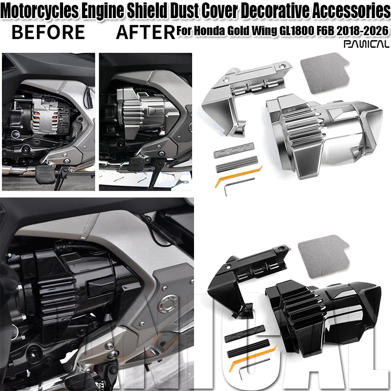 Panical For Honda Gold Wing GL1800 F6B 2018-2026 Motorcycles Engine Shield Dust Cover Decorative Accessories