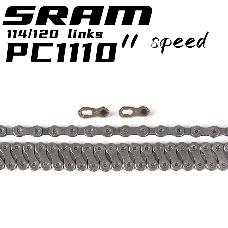 

SRAM 1x11 11s скорость велосипеда шоссейная и горная цепь PC-1110 PC1110 120 звенья с блокировкой мощности быстрое звено велосипедная часть
