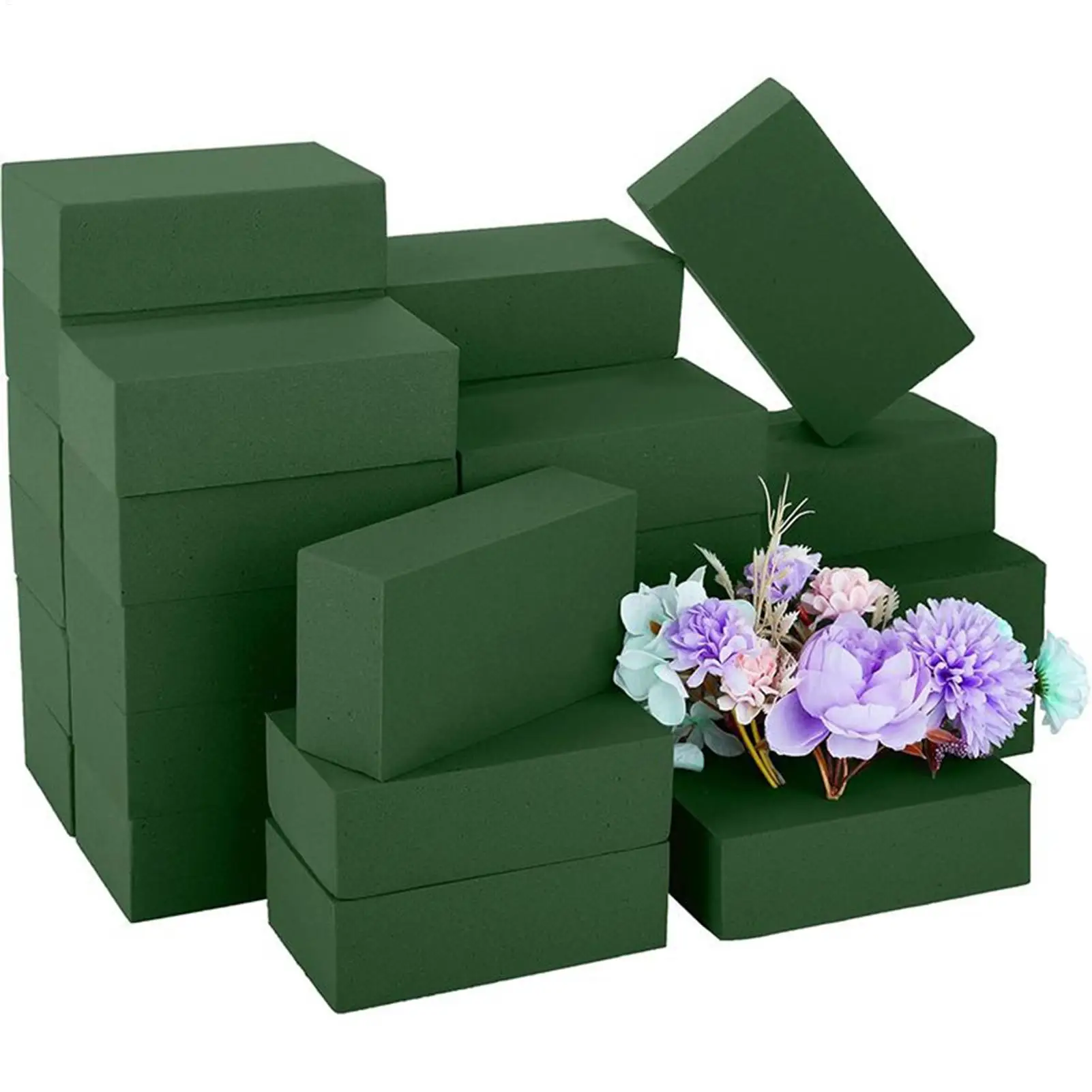 Nasse, frische Blumenschaumblöcke, Schaumstoff für Blumenarrangements, schneidbar, wasserbindend, Bastelbedarf, Blumenarrangements, Pflanzenschaum