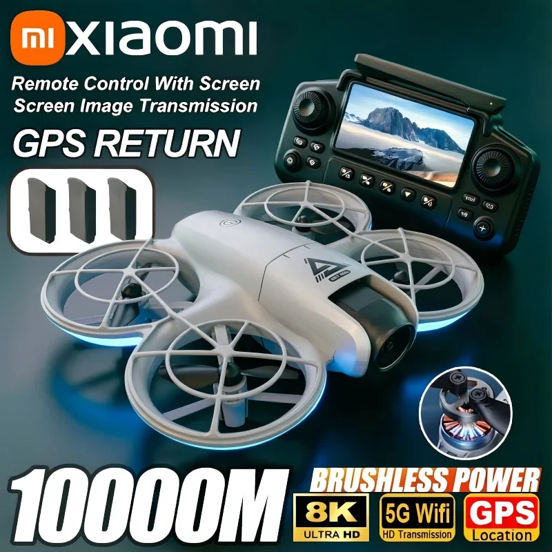 xiaomi-e69ドローン-8k空撮hdカメラ搭載-5g-wifiスクリーンリモコン付き-インテリジェント障害物回避-gpsブラシレスモータードローン