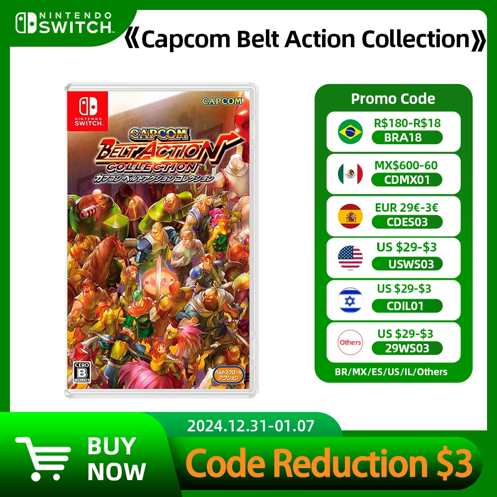 Nintendo Swtich Game - Capcom Belt Action Collection - 100% Original Physical Game Card Action Genre for Switch OLED Lite