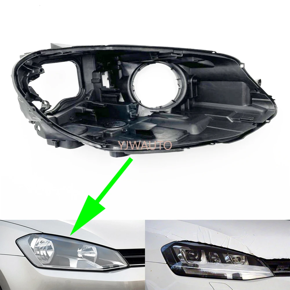 

For VW Golf 7 2013 2014 2015 2016 Headlamp House Car Headlight Base Replacement Auto Front Lamp Holder Back Support