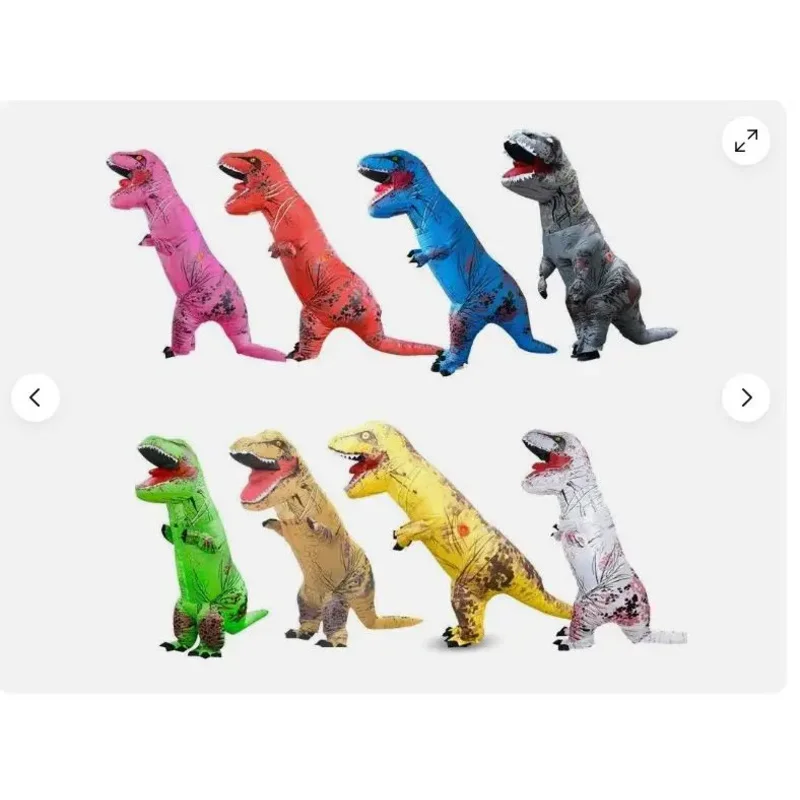 

Надувной костюм T-REX Monster, костюм динозавра для косплея, карнавальное платье на Хэллоуин, Рождество для мужчин и женщин, праздничное шоу